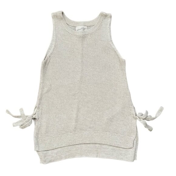 Universal Thread Tops - Universal Thread Beige cardigan sweater sleeveless with side ties size XS